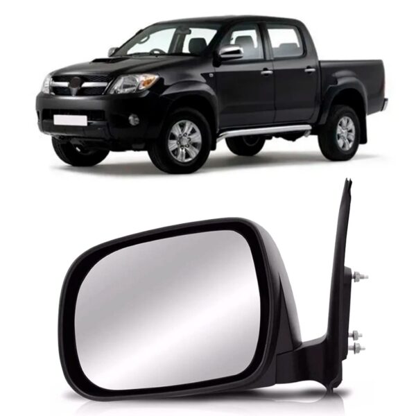 Retrovisor Fixo Hilux 2004 2005 2006 2007 08 2009 2010 2011 Lado Esquerdo