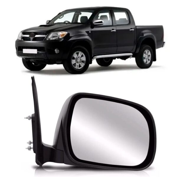 Retrovisor Fixo Hilux 2004 2005 2006 2007 08 2009 2010 2011 Lado Direito