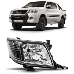 Farol Hilux Srv 12 2013 2014 15 Sport Mascara Negra 1ª Linha - Direito/passageiro