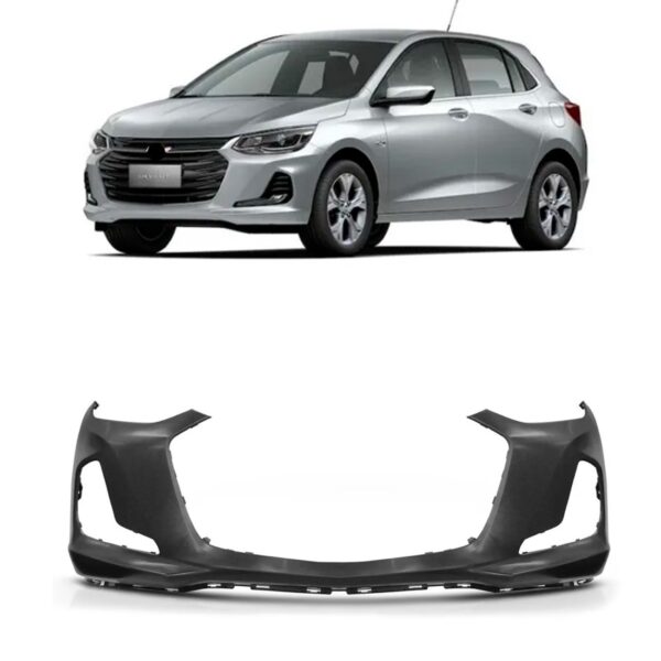 Parachoque Dianteiro Onix C/ Furo Milha 2020 2021 2022 Preto