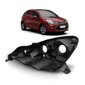 Carcaça Farol C3 2013 2014 2015 2016 2017 2018 2019 2020