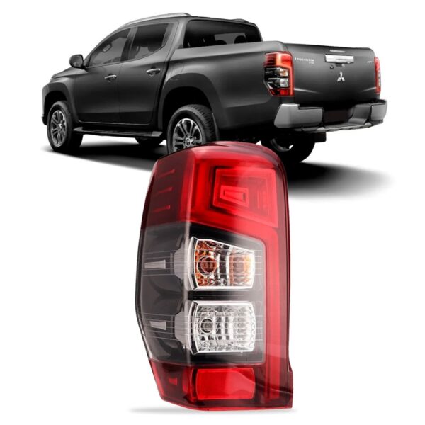 Lanterna Traseira C/ Led Triton L200 2021 A 2022 1ª Linha Esquerdo/motorista Vermelho