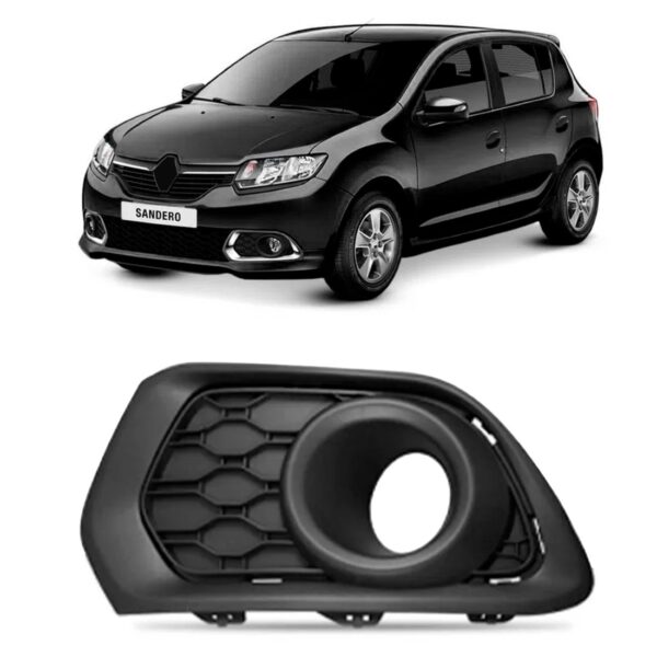 Moldura Milha Sandero Logan 2014 A 2019 C/ Furo Lado Esquerdo