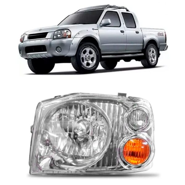 Farol Frontier 03 04 05 06 07 Foco Simples Cromomix 1ª Linha - Esquerdo/motorista