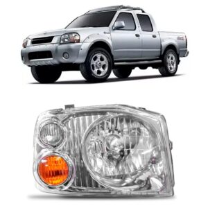 Farol Frontier 03 04 05 06 07 Foco Simples Cromomix 1ª Linha - Direito/passageiro