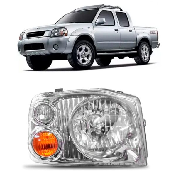 Farol Frontier 03 04 05 06 07 Foco Simples Cromomix 1ª Linha - Direito/passageiro