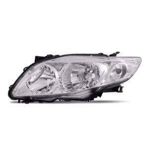 Farol Corolla 2008 2009 2010 2011 Foco Duplo Mascara Cromada Lado Esquerdo