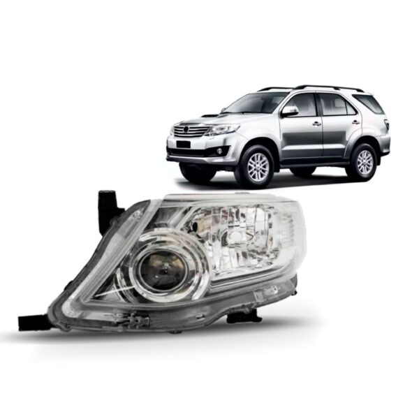 Farol Hilux Sw4 2012 2013 2014 Foco Duplo Cromado 1ª Linha Esquerdo/motorista