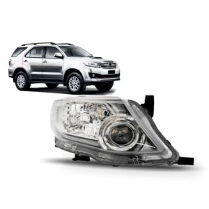 Farol Hilux Sw4 2012 2013 2014 Foco Duplo Cromado 1ª Linha Direito/passageiro