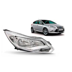 Farol Focus 2014 2015 Foco Duplo Cromado 1ª Linha Direito/passageiro