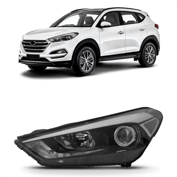 Farol Tucson 2017 2018 2019 2020 21 2022 S/ Led C/ Projetor Lado Esquerdo