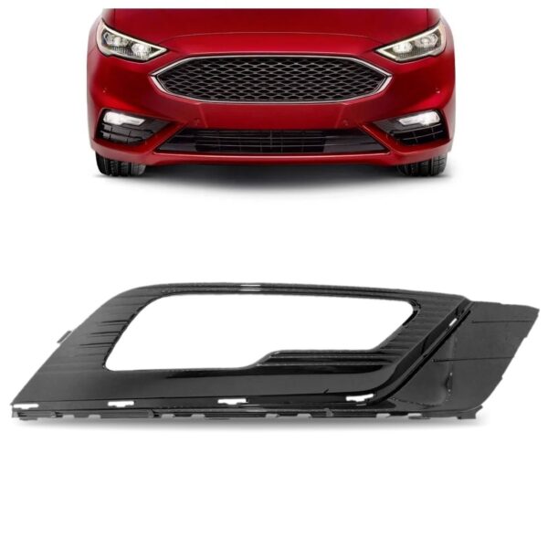 Tela Frontal Do Milha Para Ford Fusion 17 18 19 Black Piano Lado Direito