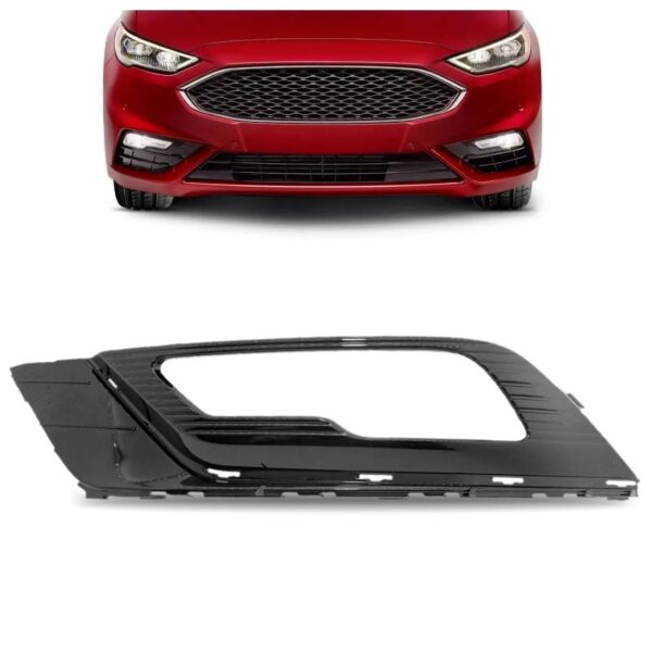 Tela Frontal Do Milha Para Ford Fusion 17 18 19 Black Piano Lado Esquerdo