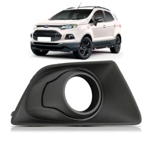 Moldura Milha Ecosport 2013 A 2017 Com Furo Cor Preta Lado Direito