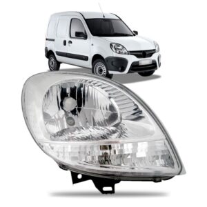 Farol Dianteiro Kangoo 08 09 10 11 13 A 18 Cristal 1ª Linha Direito/passageiro
