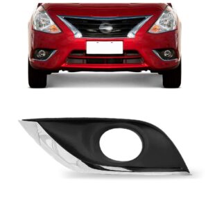 Moldura Milha Cromada Versa 2015 A 2021 C/ Furo Lado Esquerdo