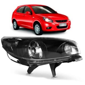 Farol Jac J3 2010 2011 2012 2013 Mascara Negra 1ª Linha - Direito/passageiro