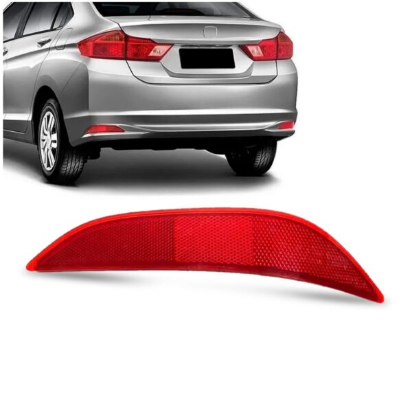 Refletor Parachoque Traseiro City 2014 2015 2016 2017 Lado Esquerdo