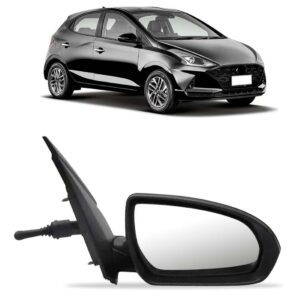 Retrovisor Hb20 2020 A 2024 C/ Controle Capa Texturizada Lado Direito