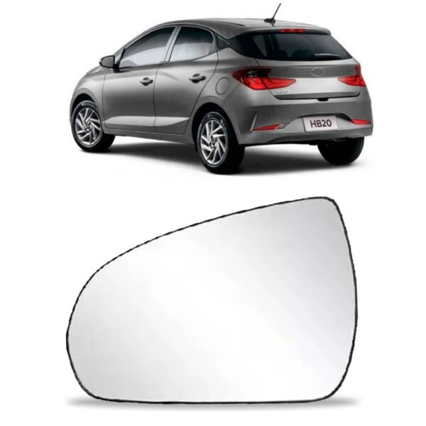 Lente Subconjunto Retrovisor Hb20 2020 A 2022 Lado Esquerdo