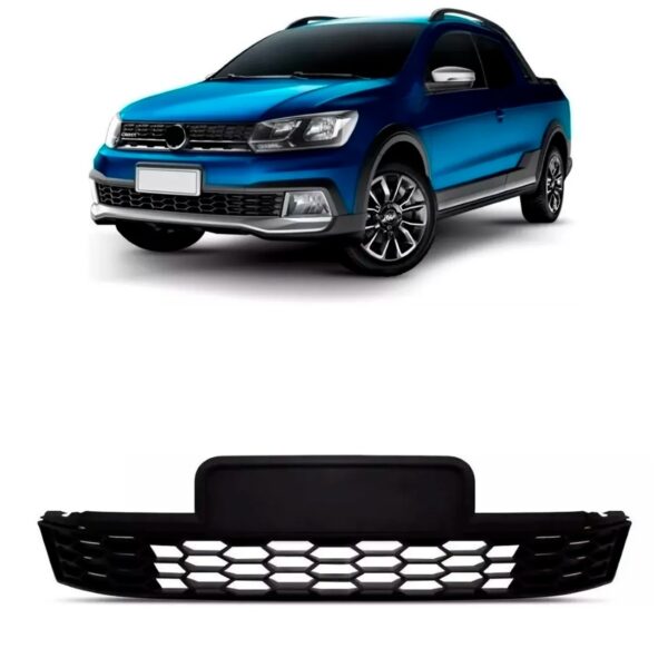 Grade Central Crossfox Saveiro Cross 2015 A 2022 1a Linha Preto