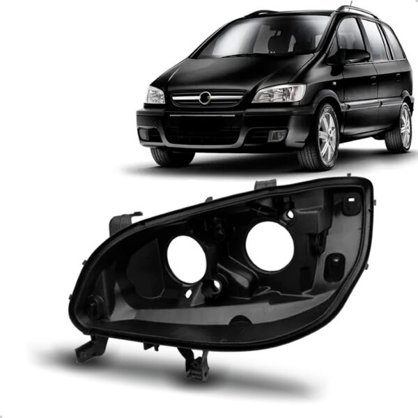 Carcaça Farol Para Chevrolet Zafira 2001 2002 2003 A 2012 Lado Esquerdo