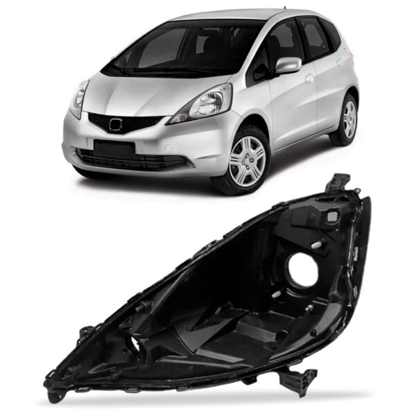 Carcaça Farol Honda City 2009 2010 2011 2012 Lado Esquerdo