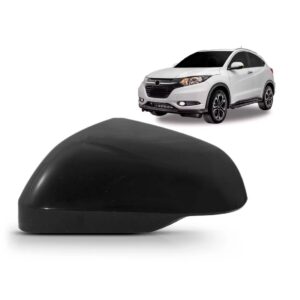 Capa De Retrovisor Para Honda Hrv 2015 A 2021 Preta Lado Esquerdo