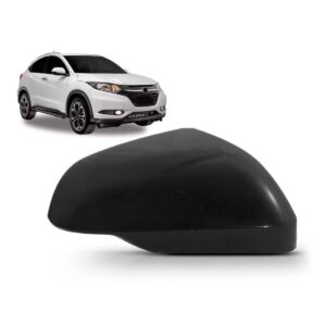 Capa De Retrovisor Para Honda Hrv 2015 A 2021 Preta Lado Direito