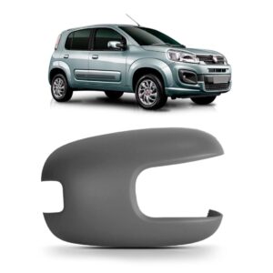 Capa Retrovisor C/furo Sinaleira E Primer Uno 2015 A 2021 Lado Direito