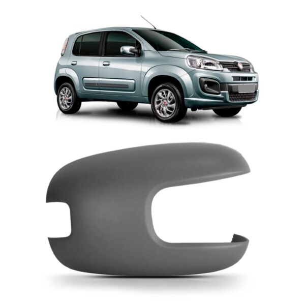 Capa Retrovisor C/furo Sinaleira E Primer Uno 2015 A 2021 Lado Direito