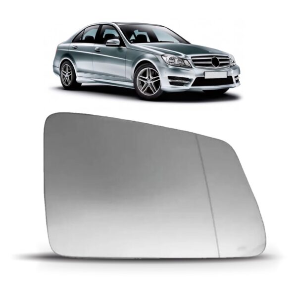 Lente De Retrovisor C180/c200 Com Ponto Cego 2008 A 2014  Lado Esquerdo