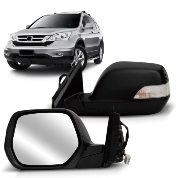 Retrovisor Elétrico Crv Com Sinaleira 2007 2008 2009 10 2011 Lado Direito