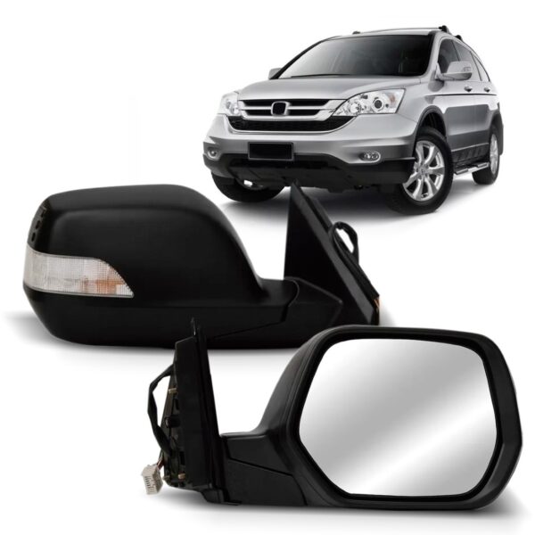 Retrovisor Eletrico Retratil Crv Com Sinaleira 2007 A 2011 Lado Esquerdo