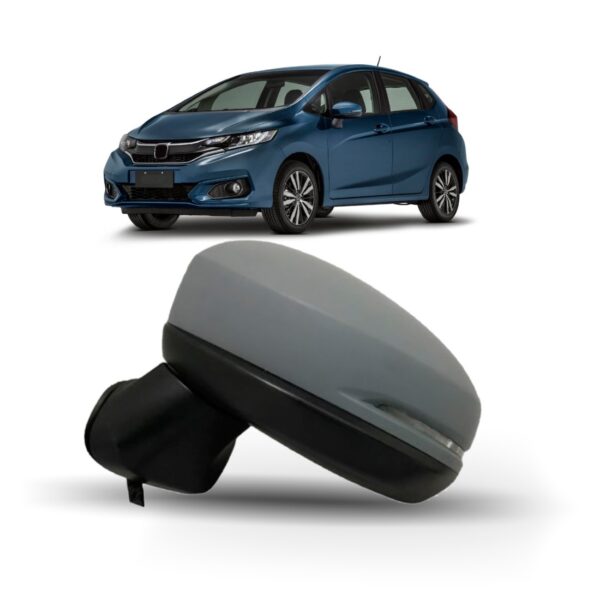 Retrovisor Elétrico Fit/ Wrv C/ Aquecedor E Pisca 14 A 2021 Lado Esquerdo