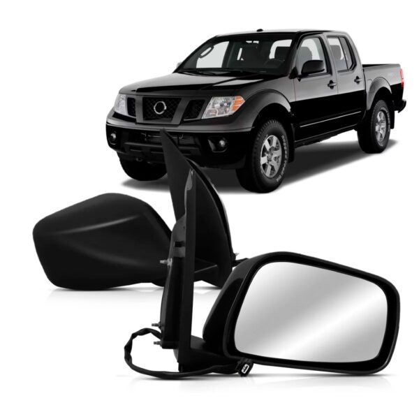 Retrovisor Eletrico Capa Preta Frontier 2008 A 2016 Lado Direito