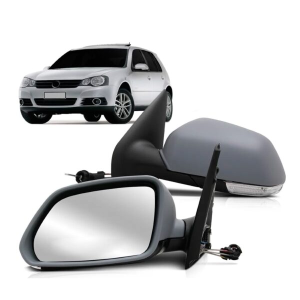 Retrovisor Golf 2008 2009 10 A 2013 C/ Controle C/ Sinaleira Lado Esquerdo