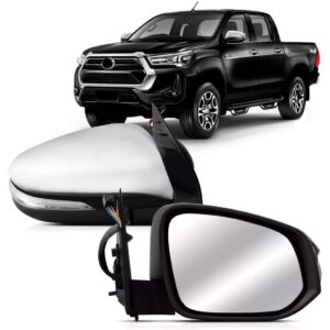 Retrovisor Elet Retratil C/sinaleira Capa Crom Hilux 16 A 21 Lado Direito