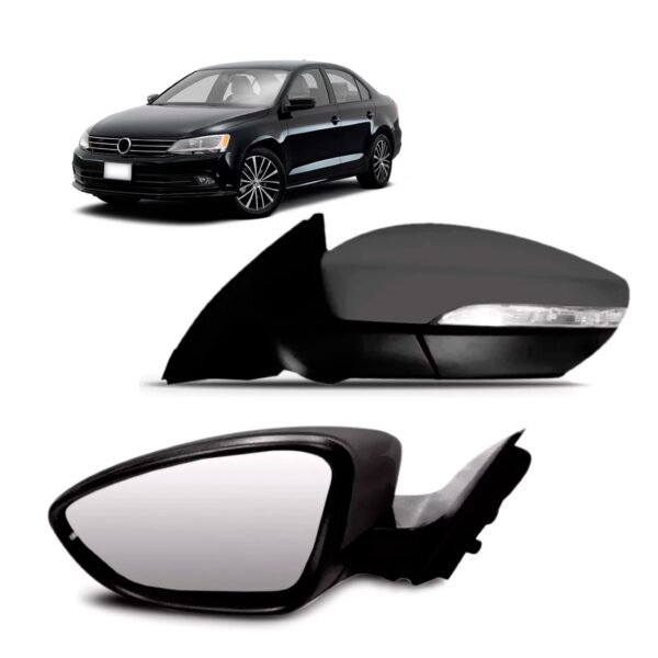 Retrovisor Eletrico Retratil Com Sinaleira Jetta 2011 A 2018 Lado Esquerdo
