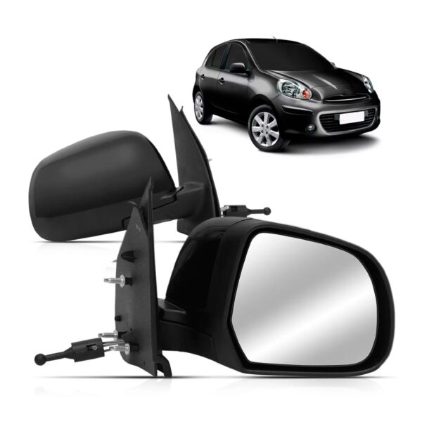 Retrovisor Com Controle March 2011 2012 2013 Lado Direito