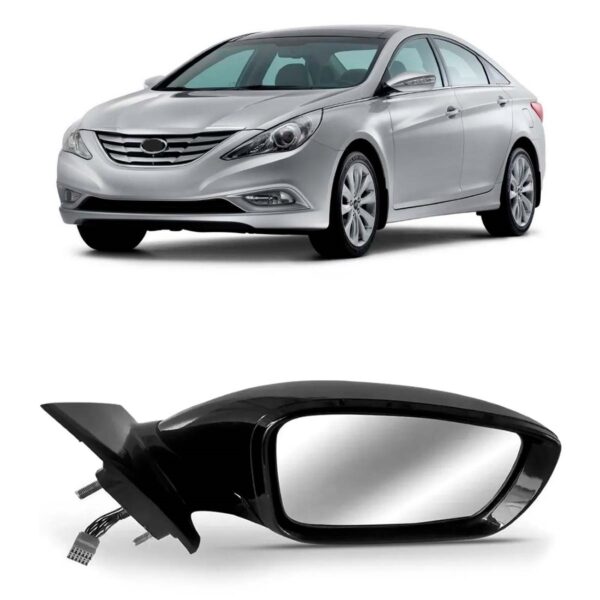 Retrovisor Elétrico Retrátil C/ Sinaleira Sonata 2011 A 2014 Lado Direito
