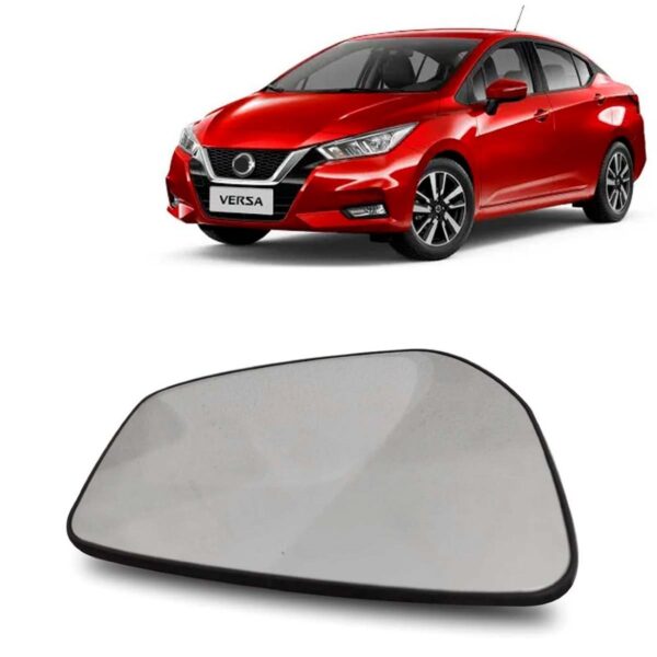 Lente Retrovisor Versa 2020 A 2022 C/ Aquecedor E Ponto Cego Lado Direito