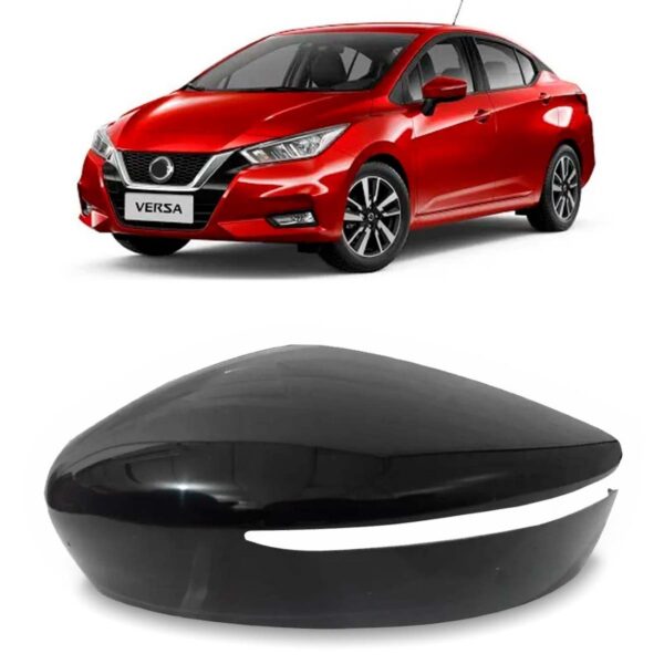 Capa Retrovisor Versa 2020 A 2022 C/ Furo Sinaleira Lado Esquerdo