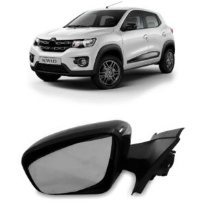 Retrovisor Elétrico C/ Capa Preta Kwid 2017 A 2023 Lado Esquerdo