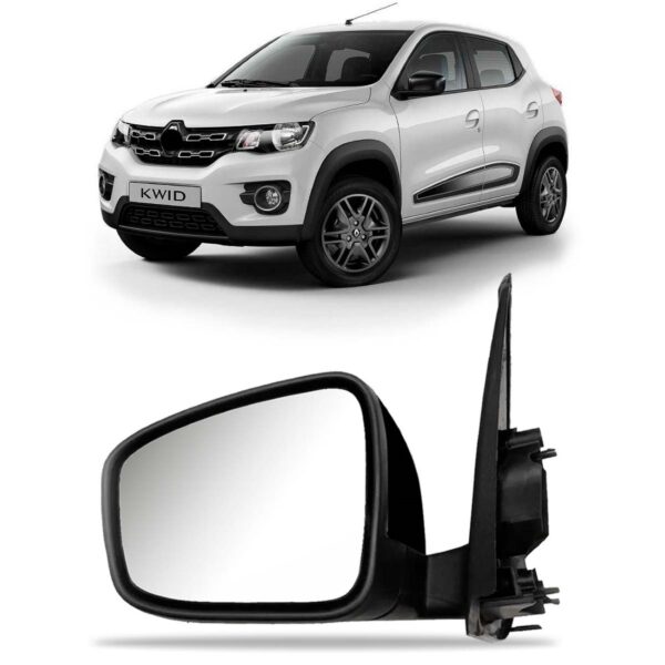 Retrovisor C/ Controle E Capa Texturizada Kwid 2017 A 2023 Lado Esquerdo