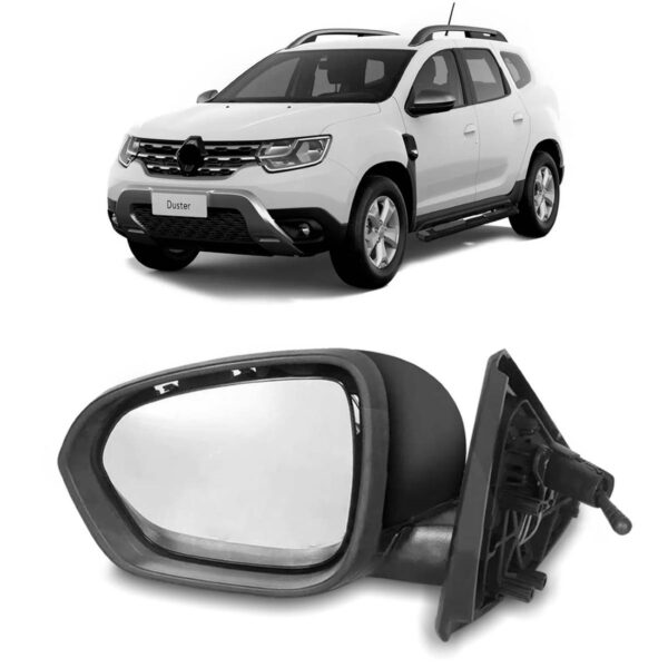 Retrovisor Elétrico C/sensor Temp. Ponto Cego Duster 21 A 22 Lado Esquerdo
