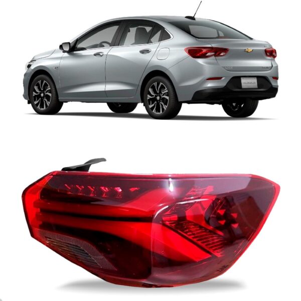 Lanterna Traseira Onix 20 A 23 Sedan Canto Com Led 1ª Linha Direito