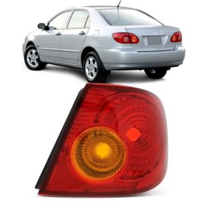 Lanterna Traseira Canto Corolla 2003 A 2007 Ruby/ Âmbar Lado Direito