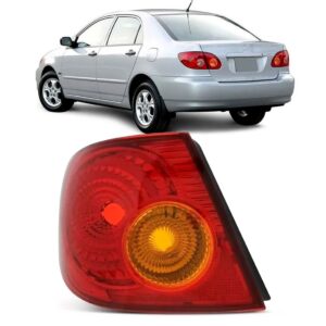 Lanterna Traseira Canto Corolla 2003 A 2007 Ruby/ Âmbar Lado Esquerdo