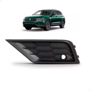 Moldura Milha Tiguan 2018 A 2021 C/ Furo Sensor Sem Furo Aux Lado Esquerdo